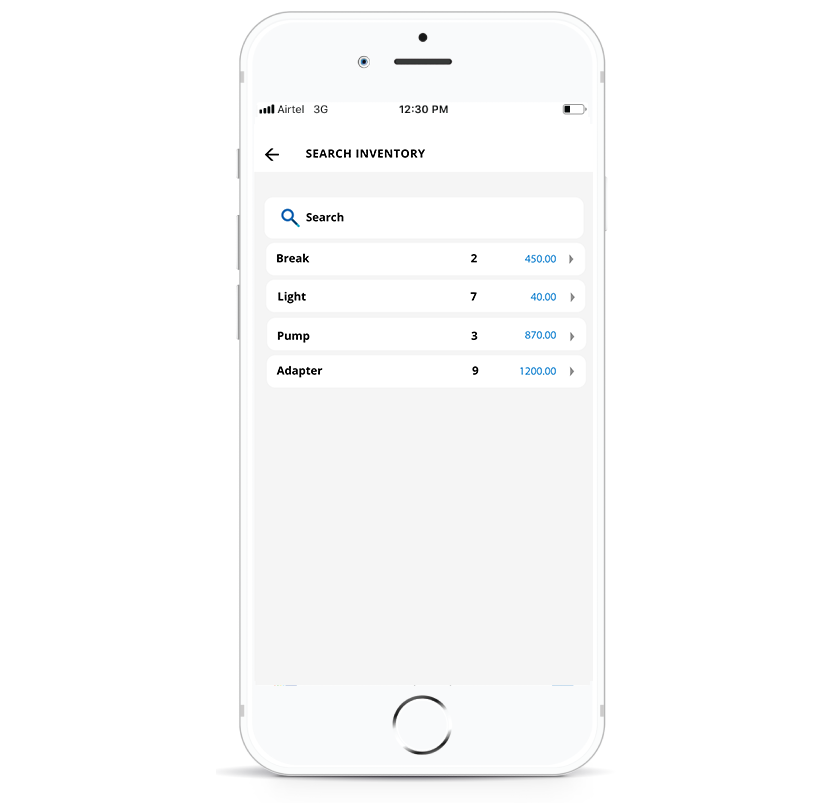 Service CRM Inventory